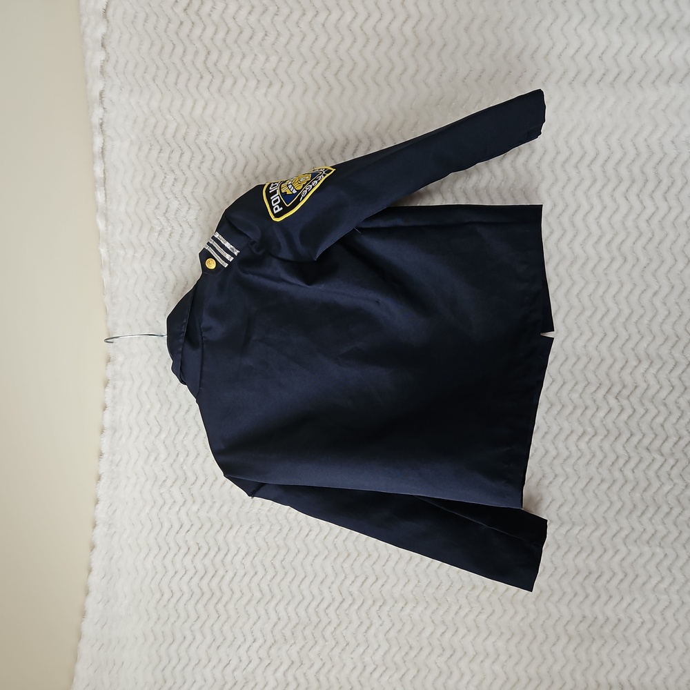 Kids Police Costume Jacket - Dark Blue - Picture 2 of 4